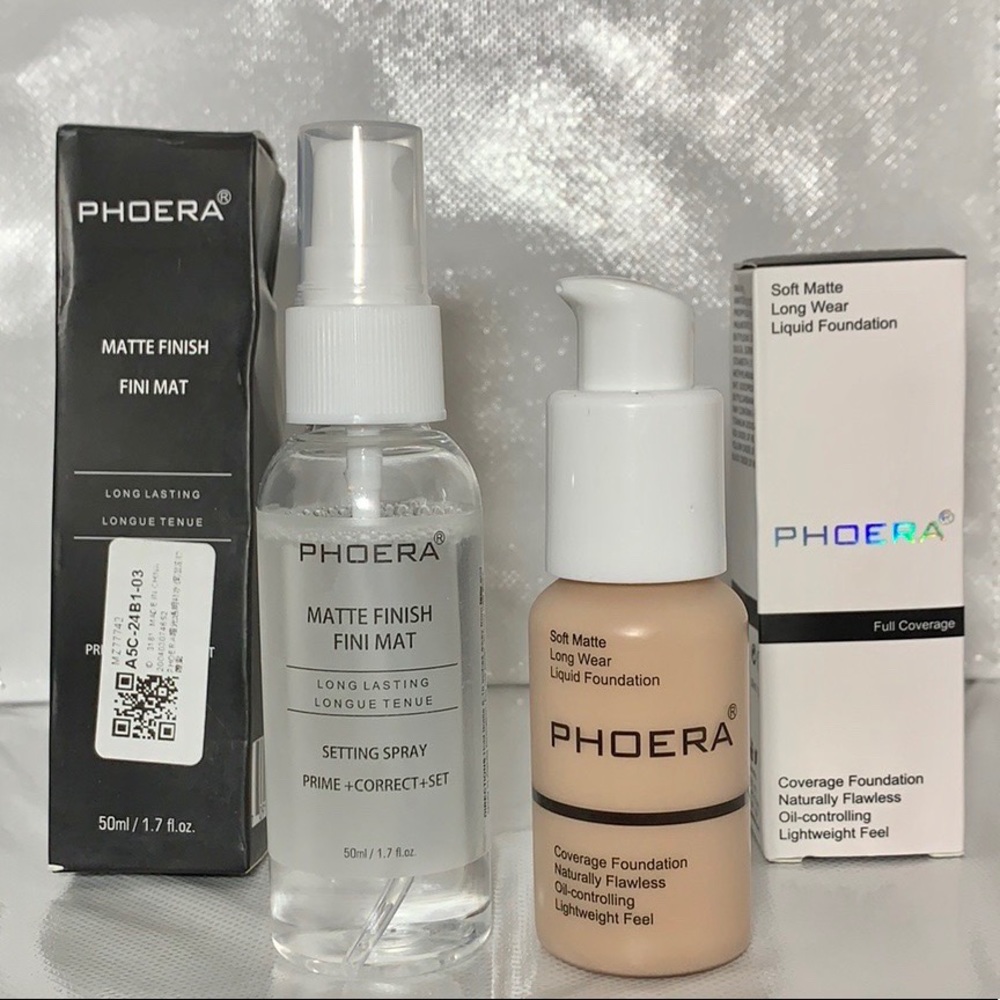 Phoera Foundation & Setting Spray
